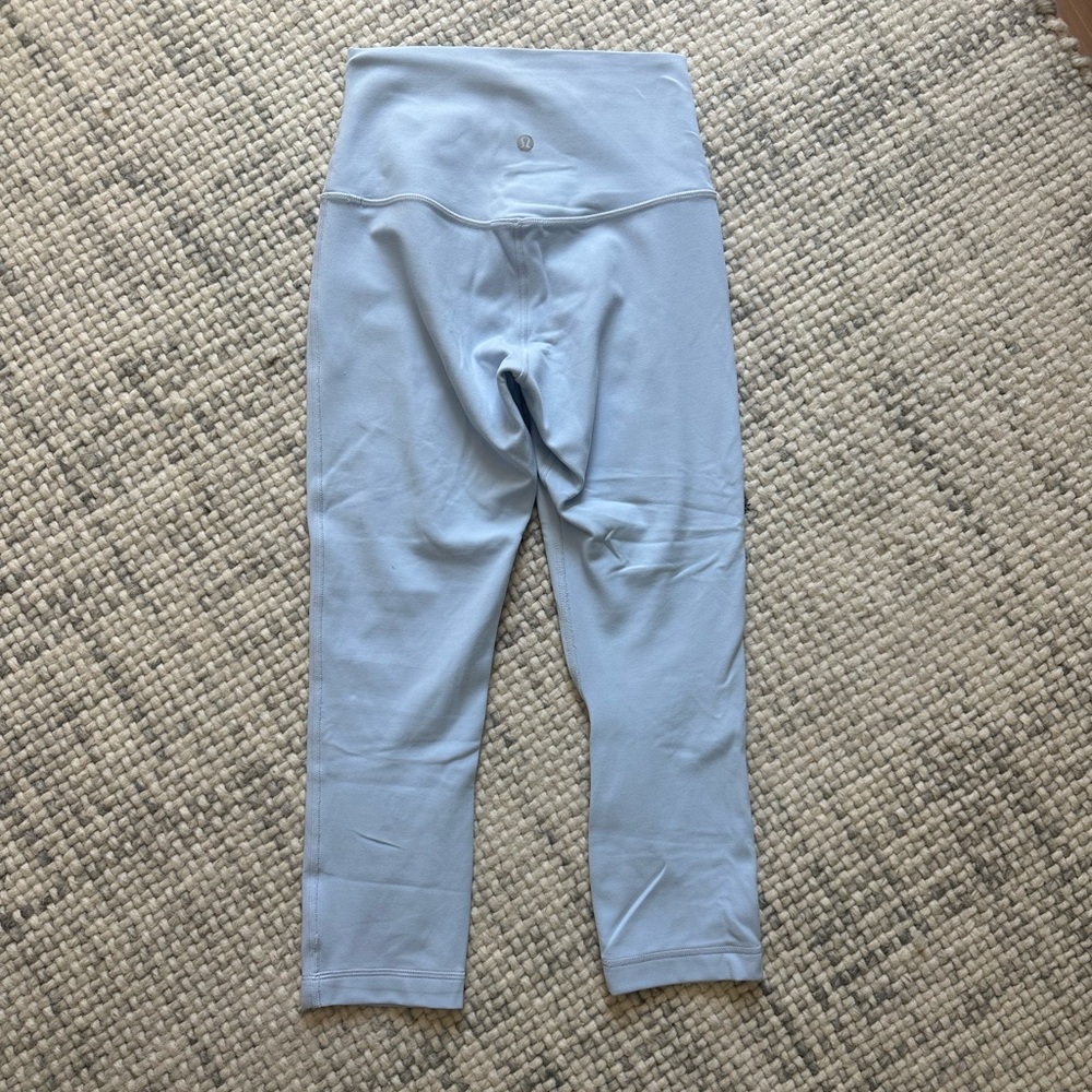 lululemon athletica Align High Rise Crop 21” Pastel Blue Leggings